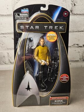 Star Trek 2009 Captain Kirk Figure Warp Collection NIB Playmates